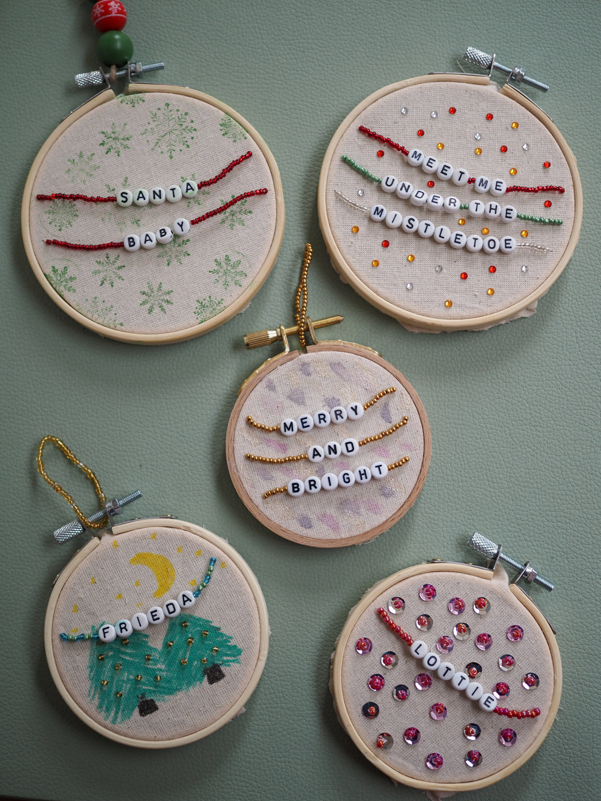 Tuesday, 1st of December 2026, 6.30pm - Christmas Craft Workshop at Canteena in Sale - Hoop Ornaments