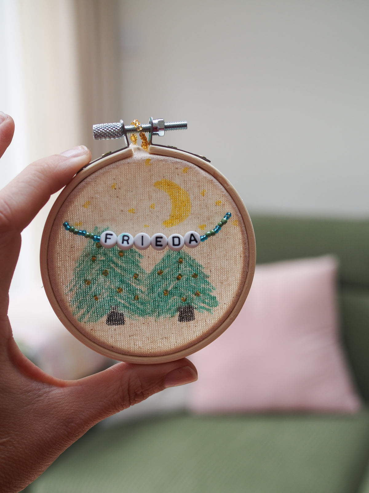 Tuesday, 1st of December 2026, 6.30pm - Christmas Craft Workshop at Canteena in Sale - Hoop Ornaments
