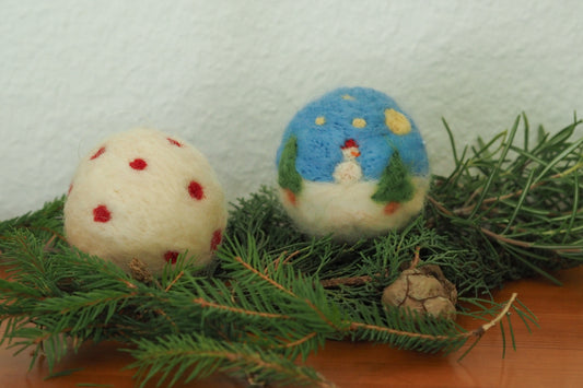 27th of November 2025, 6.30pm - Christmas Craft Workshop at Canteena in Sale - Needle felted baubles